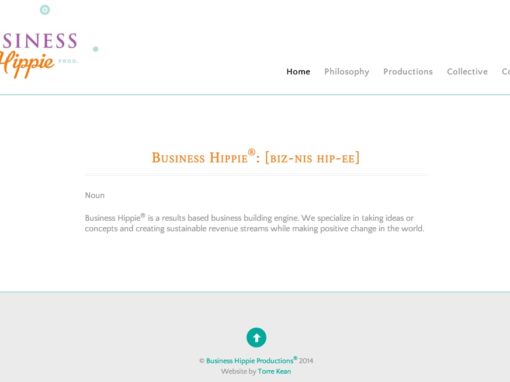 Business Hippie Productions – Website Creation