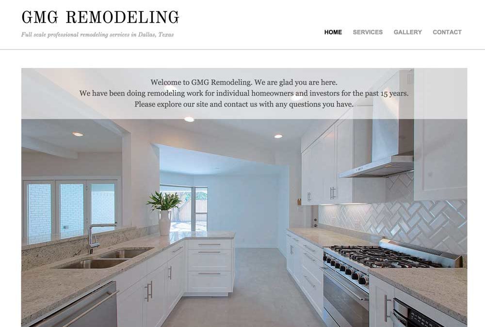 GMG Remodeling General Contractor Website Creation
