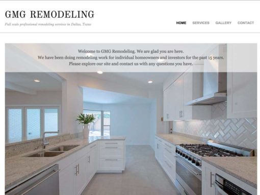 GMG Remodeling General Contractor Website Creation