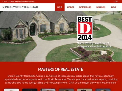 Sharon Worthy Real Estate Group – Keller Williams Website Creation