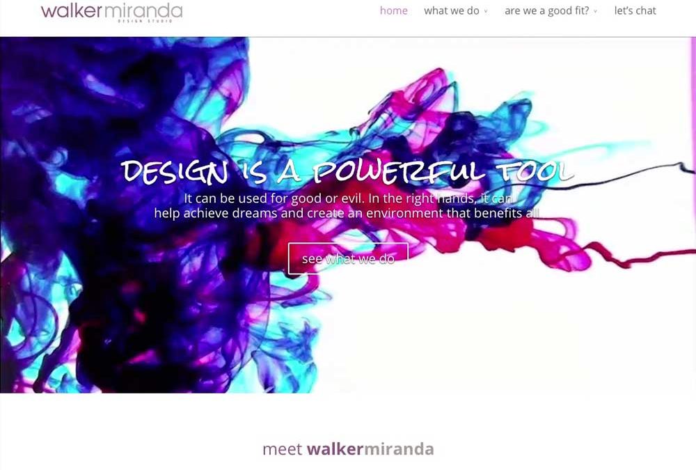 walker+miranda interior design studio – website creation