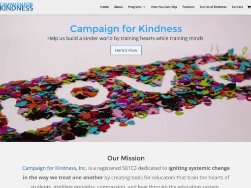 We Train Hearts / Campaign For Kindness – Non-Profit Website Creation
