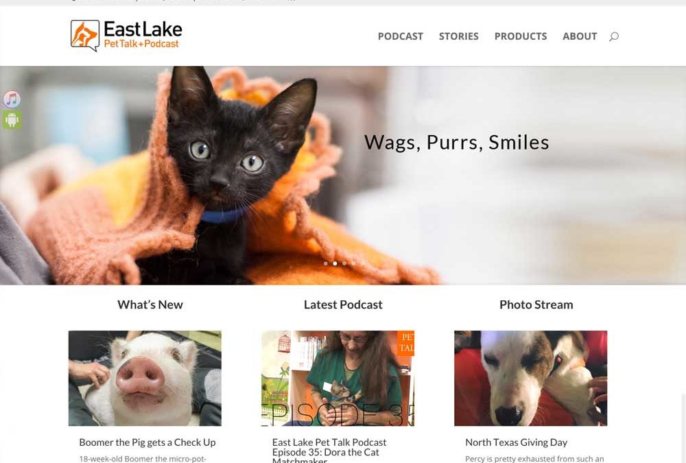 Veterinary Hospital’s Podcast Site Website Redesign – East Lake Pet Talk