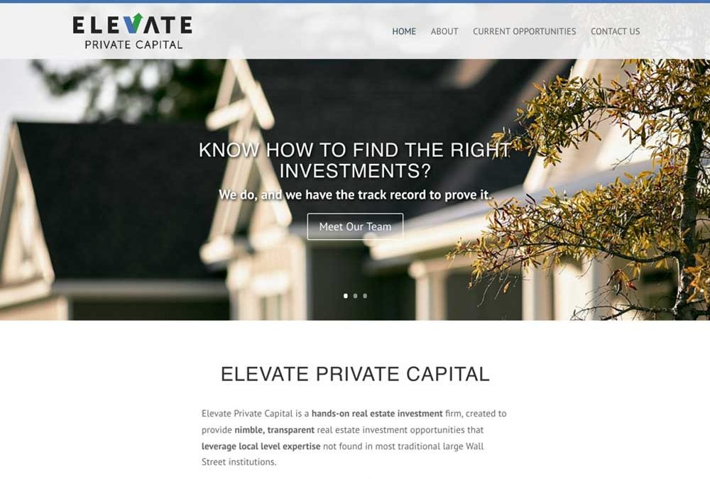 Elevate Private Capital – Private Equity Firm Website Creation
