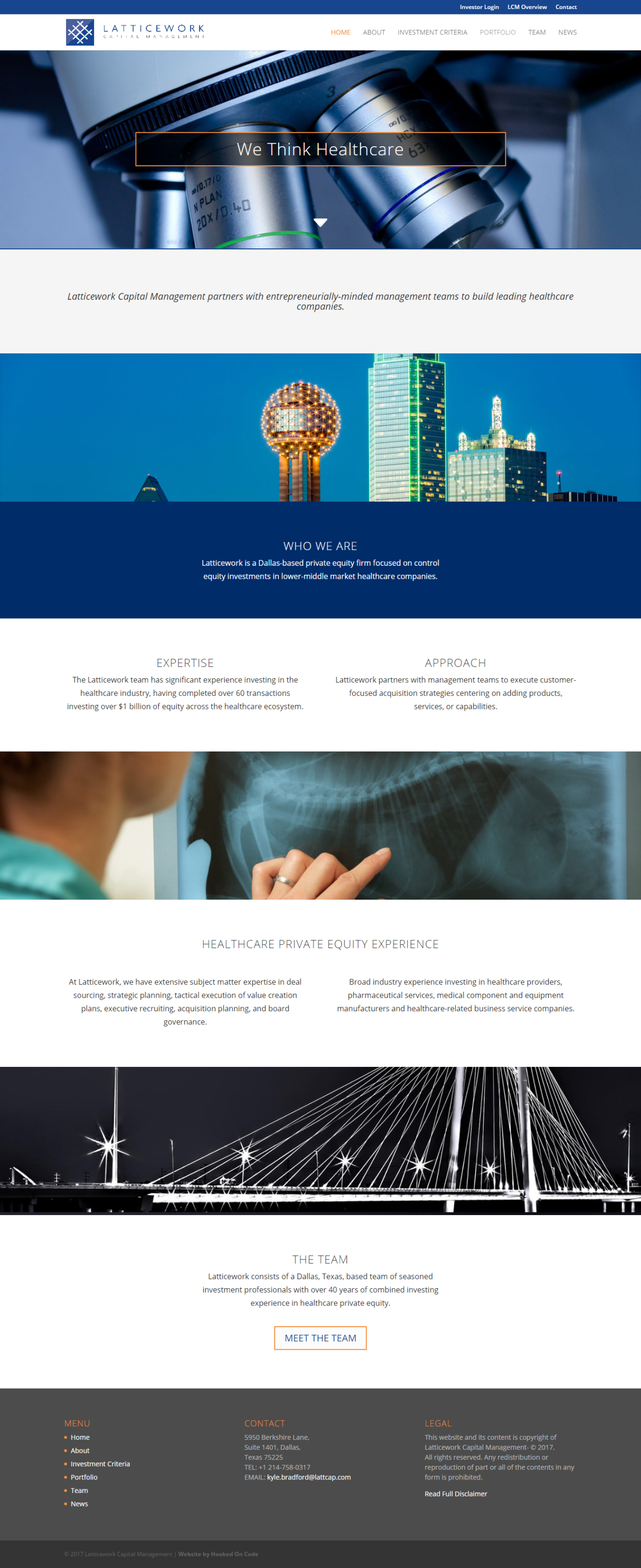 Latticework Capital Private Equity Firm Website Design - Hooked On Code