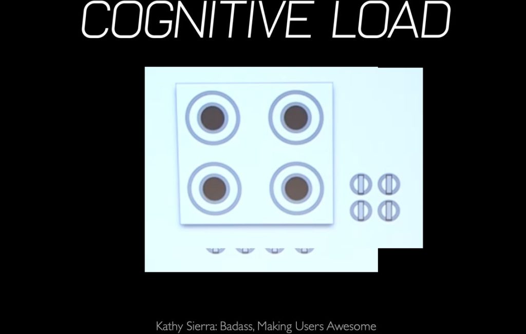 cognitive load example kathy sierra sarah drasner example