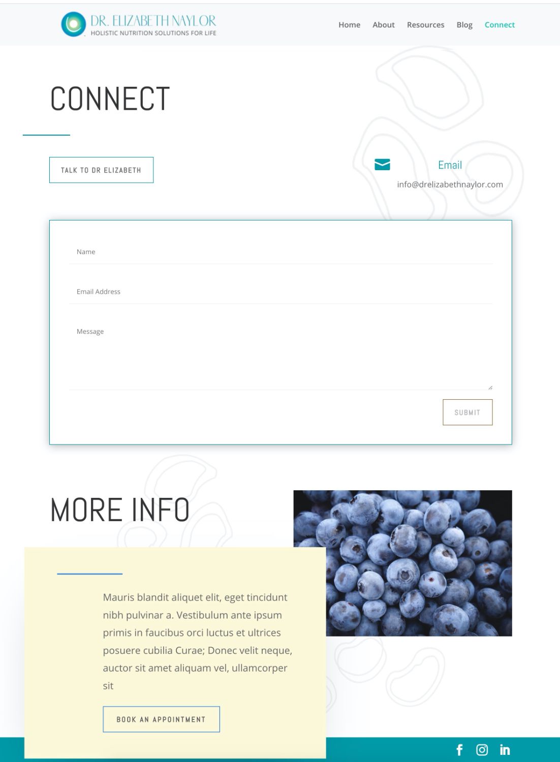 Dr Elizabeth Naylor Connect Page