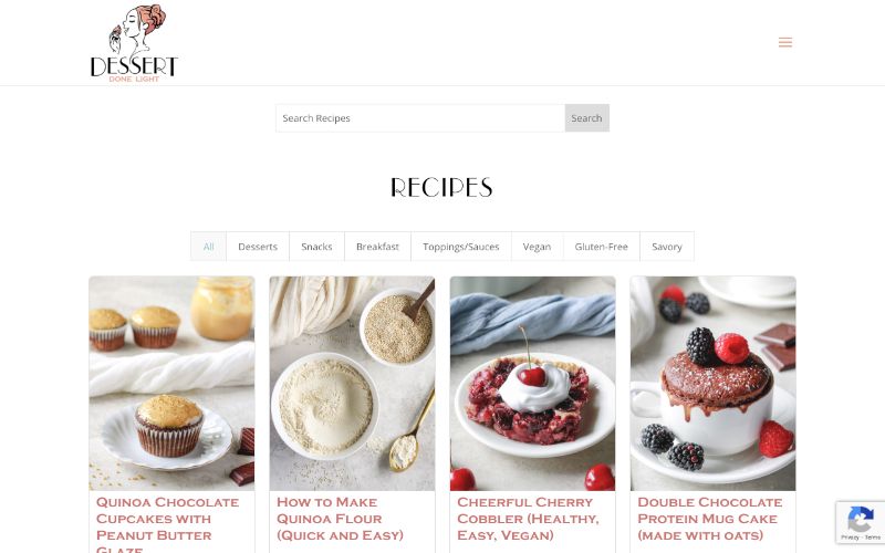 Dessert Done Light | Website Redesign