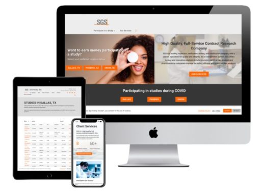 SGS Clinical Studies North America | Website Rebranding