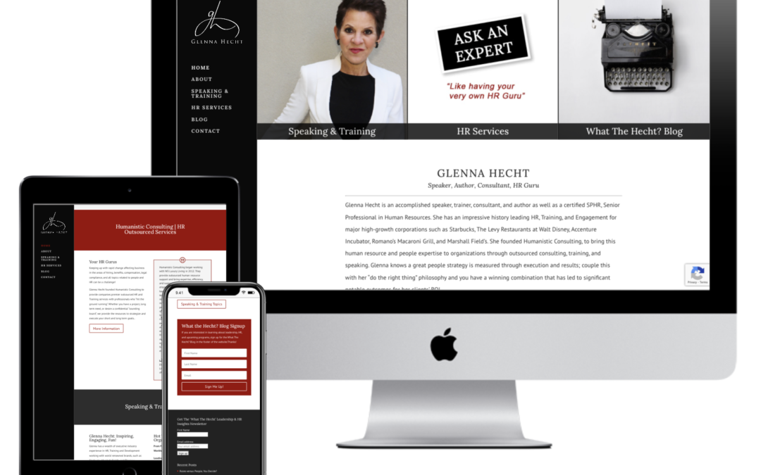 Glenna Hecht – Humanistic Consultant Website Redesign