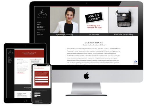 Glenna Hecht – Humanistic Consultant Website Redesign