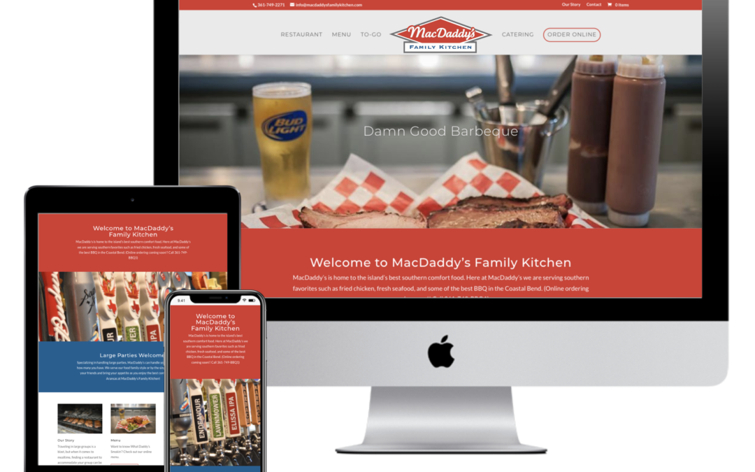 MacDaddy’s Family Kitchen – Website Creation