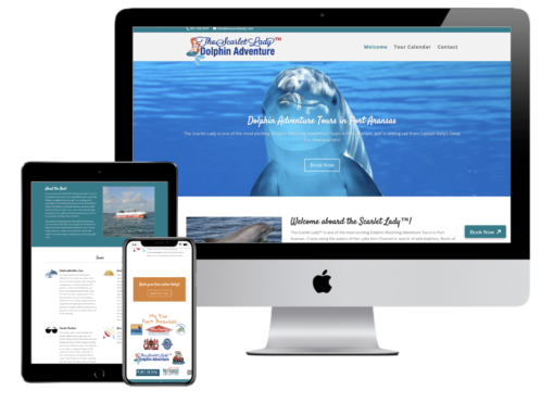 Scarlet Lady Dolphin Cruises – Tour Booking Website Creation