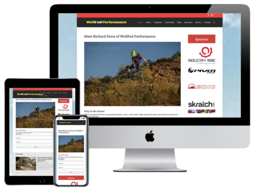 WellFed Performance – Professional Mountain Biker Website Redesign
