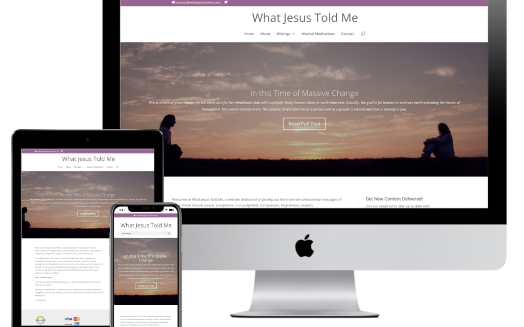 What Jesus Told Me – Business Development and Subscription Website Creation